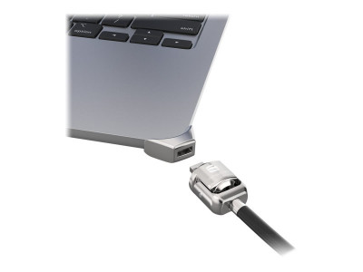 compulocks : LEDGE MACBOOK AIR2022 M2 T-SLOT LOCK ADAPT KEYED CBL LOCK SILVER