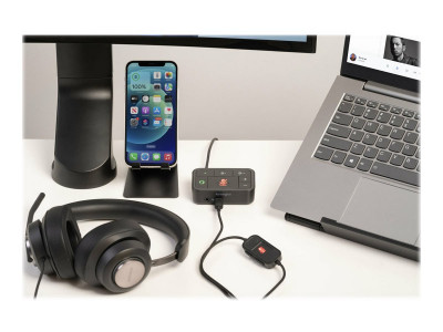Kensington : H1000 MICRO-CASQUE USB-C USB-C/ USB-A (C TO A ADAPTER INC