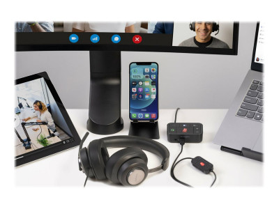 Kensington : H1000 MICRO-CASQUE USB-C USB-C/ USB-A (C TO A ADAPTER INC
