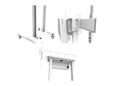 Neomounts : NEOMOUNTS BY NEWSTAR MOTORISED MOBILE FLOOR STAND - VESA 100X10
