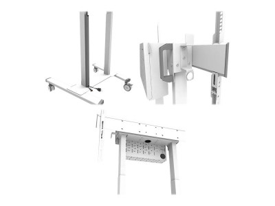 Neomounts : NEOMOUNTS BY NEWSTAR MOTORISED MOBILE FLOOR STAND - VESA 100X10