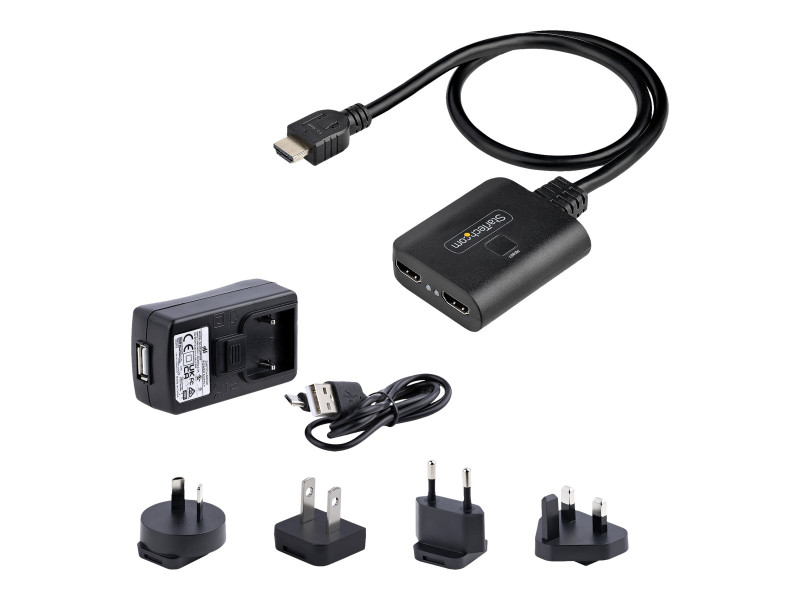 Startech : 2-PORT HDMI SPLITTER 1 2 OUT 4K HDMI 2.0 DISPLAY/OUTPUT SPLIT