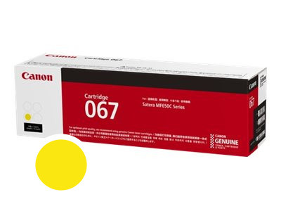 Canon 067 Toner jaune 1250 pages pour i-SENSYS MF651Cw MF655Cdw MF657Cdw