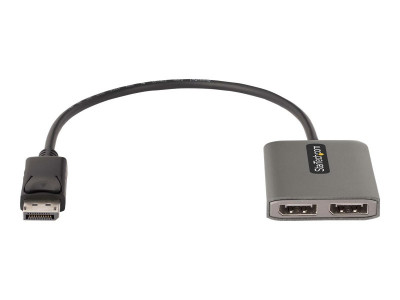 Startech : HUB 2 PORTS DISPLAYPORT MST DUAL 4K60HZ - ADAPTATEUR DP 1.4