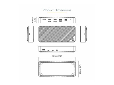 Startech : STATION DACCUEIL USB-C DOCK TRIPLE HDMI/DP 4K USB-C