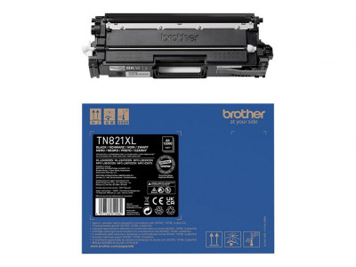 Brother TN821XLBK Toner Noir 12000 pages pour MFC-L9630cdn MFC-L9670cdn HL-L9430cdn HL-L9470cdn