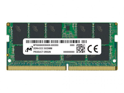 Micron : DDR4 ECC SODIMM 16GB 1RX8 3200 MTA9ASF2G72HZ-3G2R