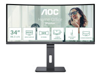 AOC : CU34P3CV 34IN CURV VA WQHD 300CD/4MS/HDMI/DP/USB-C