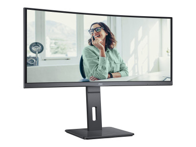 AOC : CU34P3CV 34IN CURV VA WQHD 300CD/4MS/HDMI/DP/USB-C
