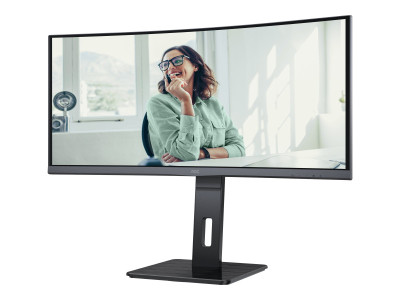 AOC : CU34P3CV 34IN CURV VA WQHD 300CD/4MS/HDMI/DP/USB-C