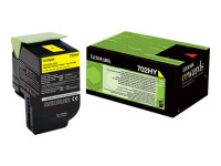 Lexmark : 702HY cartouche de TONER JAUNE LONGUE DUREE PROGRAM de RETOUR