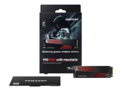 Samsung : 2TB SSD PCIE 4.0 X 4 NVME + HEATSINK M.2 2280