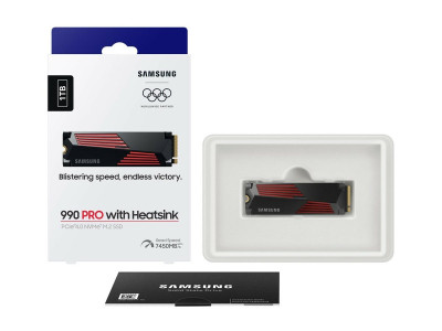 Samsung : 2TB SSD PCIE 4.0 X 4 NVME + HEATSINK M.2 2280