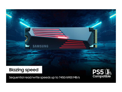 Samsung : 2TB SSD PCIE 4.0 X 4 NVME + HEATSINK M.2 2280