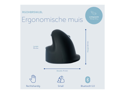 R-Go Tools : HE BREAK MOUSE SMALL RIGHT WIRELESS SILENT CLICK