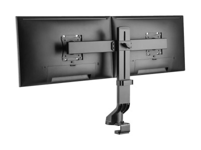 Eaton MGE : DUAL-DSPLY MNTR ARM DESK CLAMP GROMMET HGHT ADJUST 17- 27 MNTRS