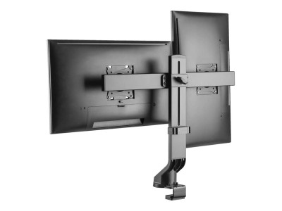 Eaton MGE : DUAL-DSPLY MNTR ARM DESK CLAMP GROMMET HGHT ADJUST 17- 27 MNTRS