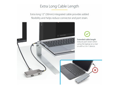 Startech : USB-C MULTIPORT ADAPTER HDMI 4K - 3-PORT USB HUB MINI HUB