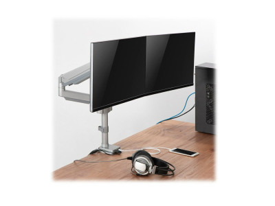 Eaton MGE : DUAL-DISPLAY FLEX-ARM MOUNT 13I MONITORS CLAMP OR GROMMET USB AU