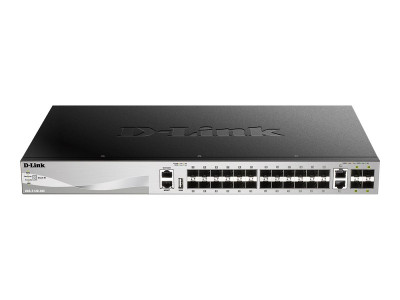 D-Link : 30-PORT FIBER STACKABLE SWITCH 24XSFP 2X10G CU 4XSFP+ LAYER 3