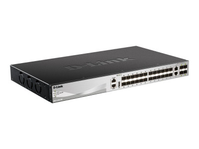 D-Link : 30-PORT FIBER STACKABLE SWITCH 24XSFP 2X10G CU 4XSFP+ LAYER 3