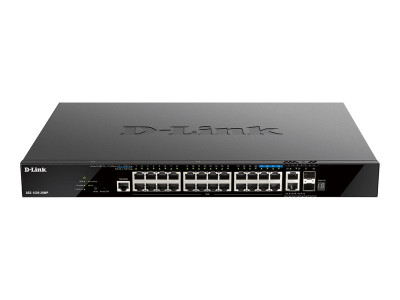 D-Link : 28-P SMART MANAGED POE+ SWITCH GIGABIT STACKABLE 4X10G 4X2.5