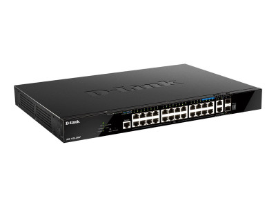 D-Link : 28-P SMART MANAGED POE+ SWITCH GIGABIT STACKABLE 4X10G 4X2.5