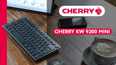 Cherry : CHERRY KW 9200 MINI WIRELESS KEYBOARD BLACK FRANCE