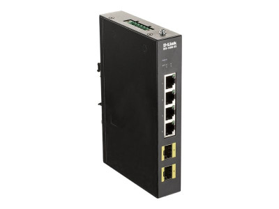 D-Link : 4-PORT GB INDUSTRIAL SWITCH INCL. 2 X 100/1000M SFP