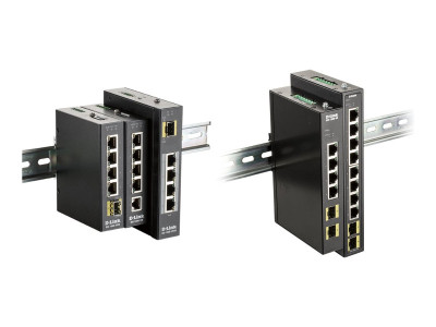 D-Link : 4-PORT GB INDUSTRIAL SWITCH INCL. 2 X 100/1000M SFP