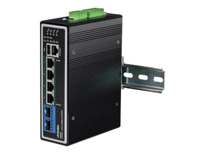 TrendNet : 6-PORT INDUSTRIAL GIGABIT L2+ MANAGED POE++ DIN-RAIL SWITCH