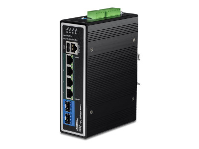 TrendNet : 6-PORT INDUSTRIAL GIGABIT L2+ MANAGED POE++ DIN-RAIL SWITCH