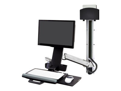 Ergotron : SV COMBO ARM NO WORKSURFACE PRE-CONFIG W/ MEDIUM CPU HOLDER