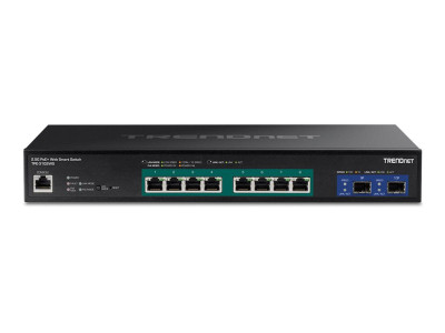 TrendNet : 10-PORT 2.5G WEB SMART POE+ SWITCH avec 10G SFP+ SLOTS