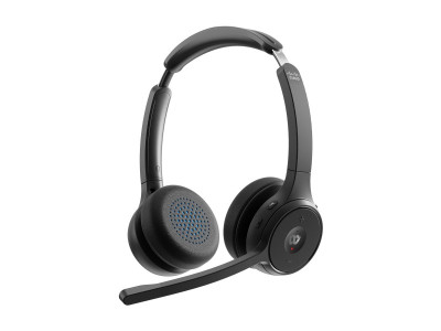 Cisco : 722 WIRELESS DUAL ON-EAR HEADSET USB-A BUNDLE-CARBON BLAC