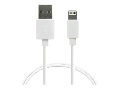 Urban Factory : USB-A TO LIGHTNING MFI WHITE cable 80CM
