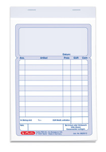 herlitz Bloc de formulaires 