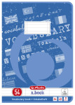 herlitz Cahier de vocabulaire x.book, A4, 2 colonnes,