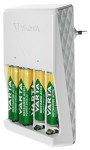 VARTA Chargeur Plug Charger, équipé de AA, blanc