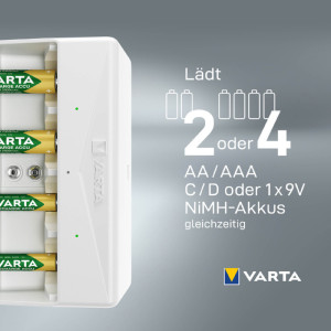 VARTA Chargeur Universal Charger, non équipé, blanc