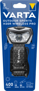 VARTA Lampe frontale Outdoor Sports H30R Wireless Pro