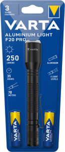 VARTA Lampe de poche aluminium Light F10 Pro, noir