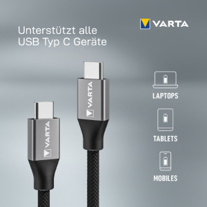 VARTA Câble de chargement Speed Charge & Sync cable 2 m