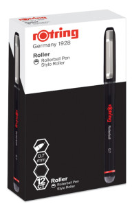 rotring Stylo roller Rollerball, largeur tracé: 0,7 mm, bleu
