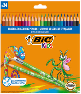 BIC KIDS Crayon de couleur EVOLUTION ILLUSION, gommable