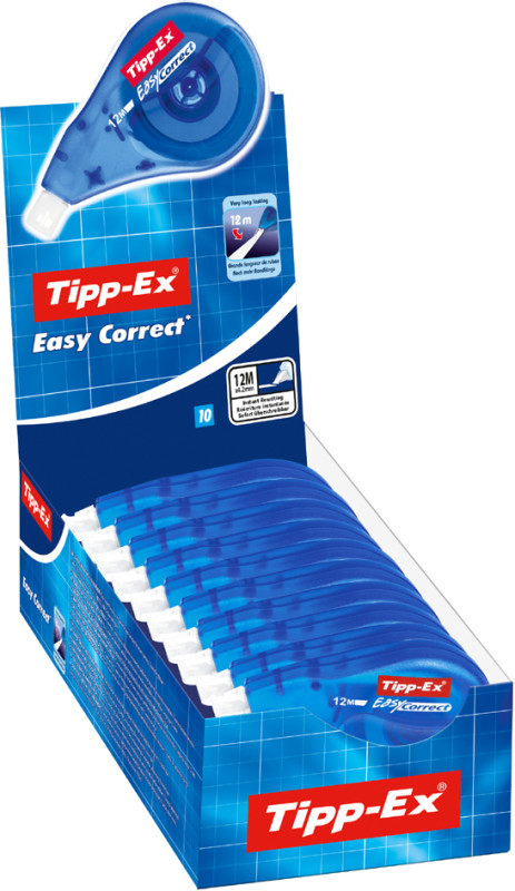 Tipp-Ex recharges pour roller de correction Easy, 14 m 