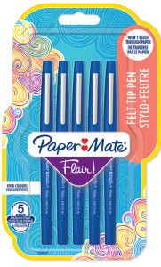 Paper:Mate Stylo feutre Flair, blister de 1, noir