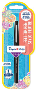 Paper:Mate Stylo feutre Flair, blister de 1, noir