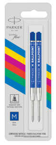 PARKER Recharge pour stylo à bille QUINKflow ECO, M, bleu