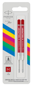 PARKER Recharge pour stylo à bille QUINKflow ECO, M, rouge